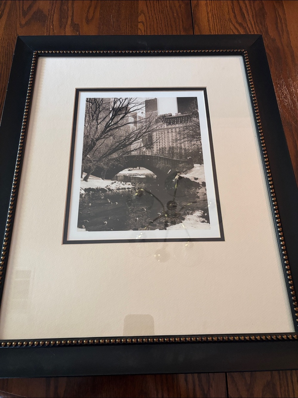 Framed Sepia Print of Photo Central Park Bridges 4 by Chris Bliss